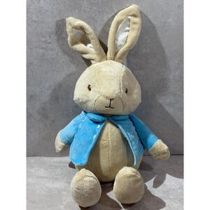 2016 Peter Rabbit Plush Stuffed Animal The World of Beatrix Potter Blue Jacket